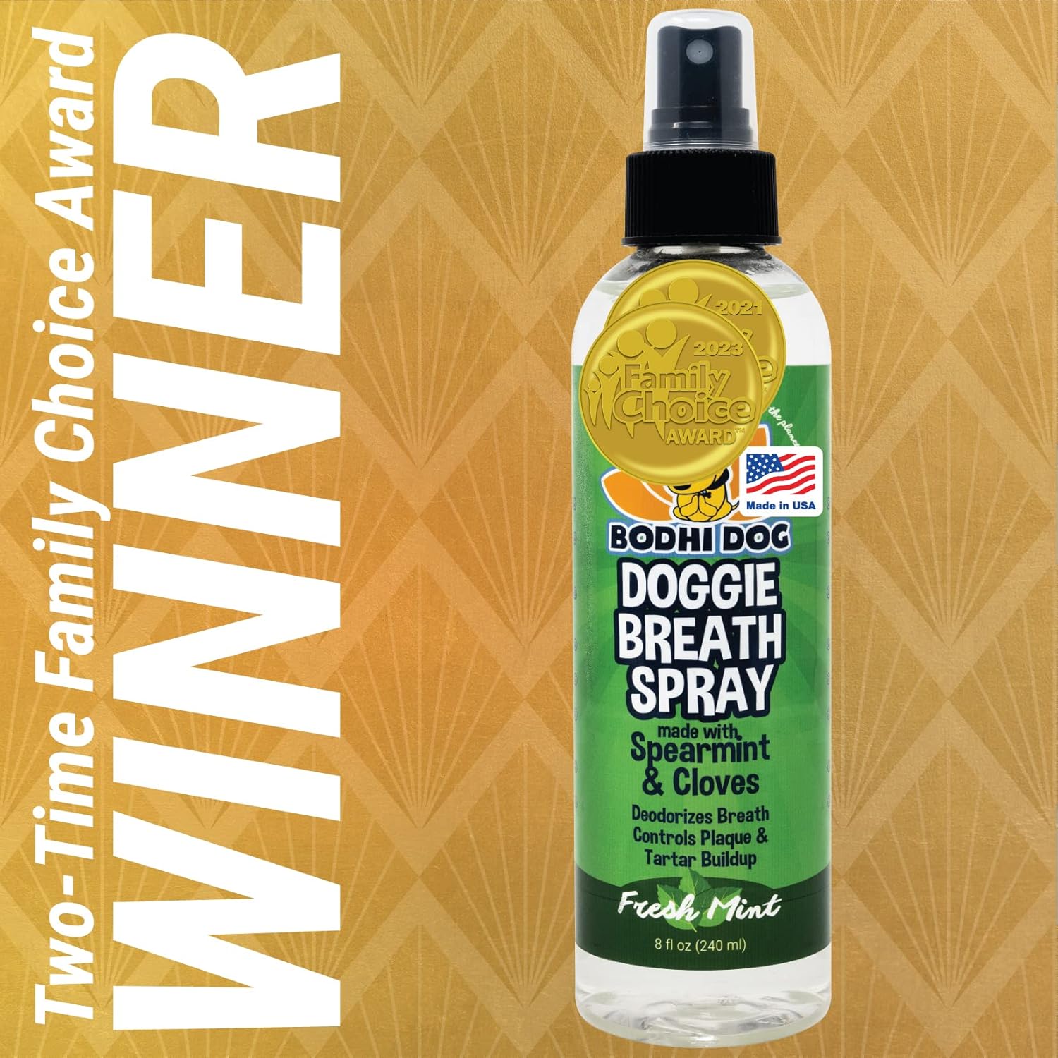 Bodhi Dog Ambientador natural grande para perros, dientes y encías saludables, ideal para limpieza de sarro, removedor de placa y cuidado bucal