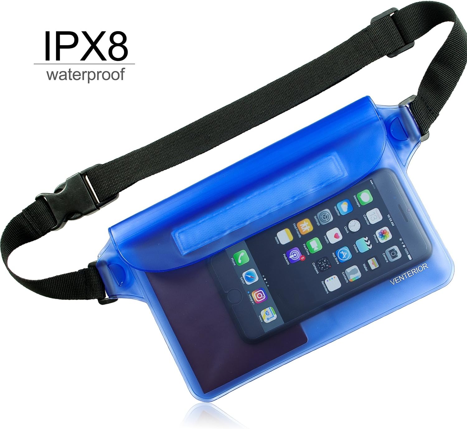 Riñonera impermeable paquete de 2  Accesorios de playa Bolsa seca Riñonera impermeable para natación, esnórquel, vela, kayak, playa, piscina,