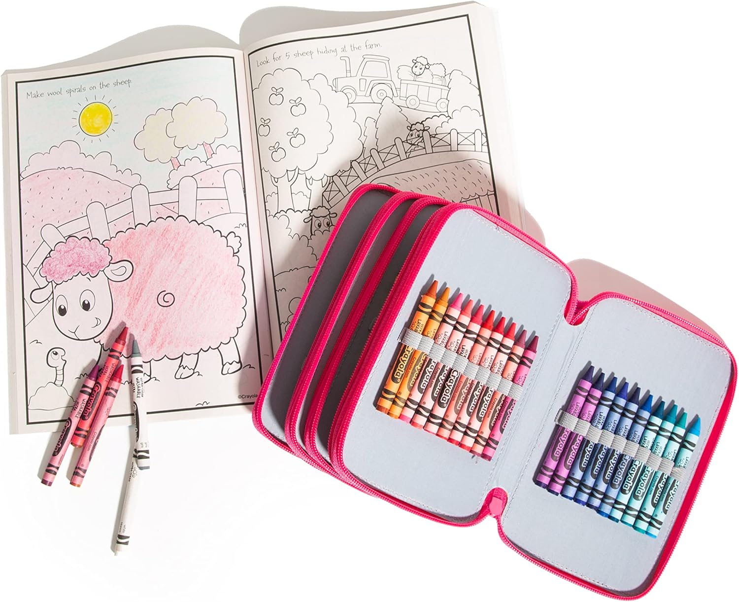 Upper Midland Products Estuche de crayón soporte para crayones de calidad, organizador de crayones, almacenamiento de crayones, clasificador de