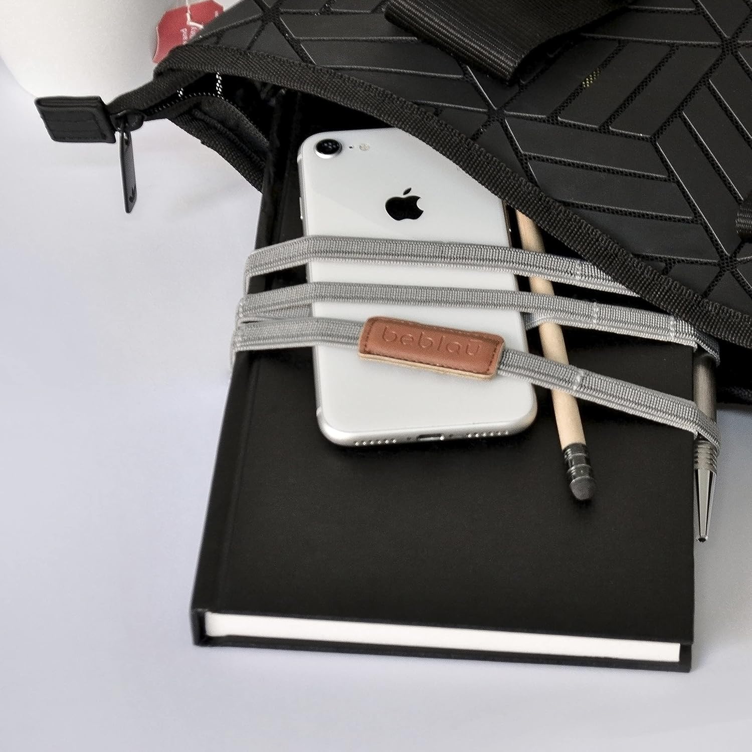 Beblau TWIST PACK Organizador portátil elástico con imán en el interior se puede acoplar a tu portátil, portátil, pantalla de PC.. Cualquier cosa!