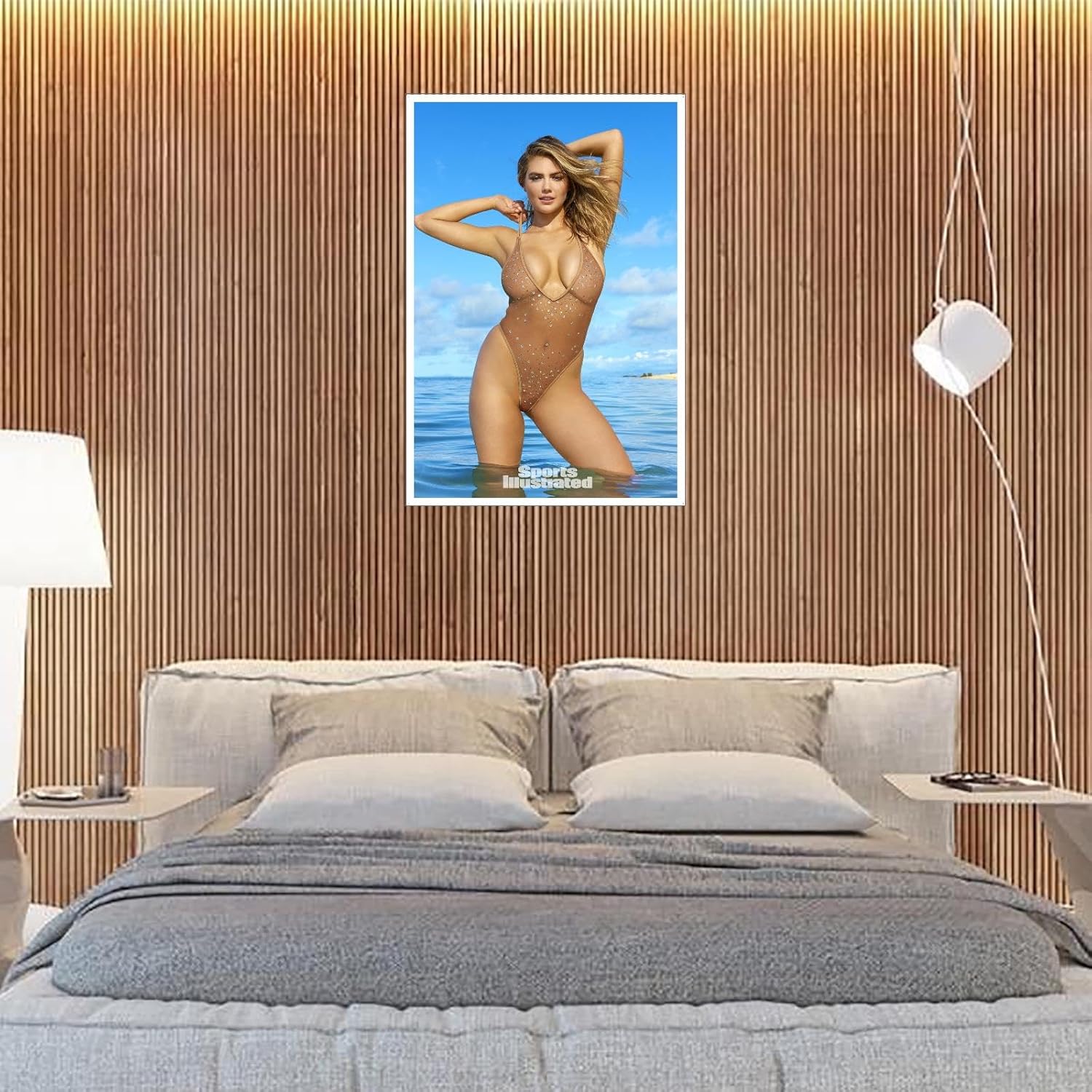 JESCTA Kate Upton – Póster hermoso y sexy en lienzo, modelos, arte de pared para decoración del hogar y la oficina, sin marco, 24 x 16 pulgadas