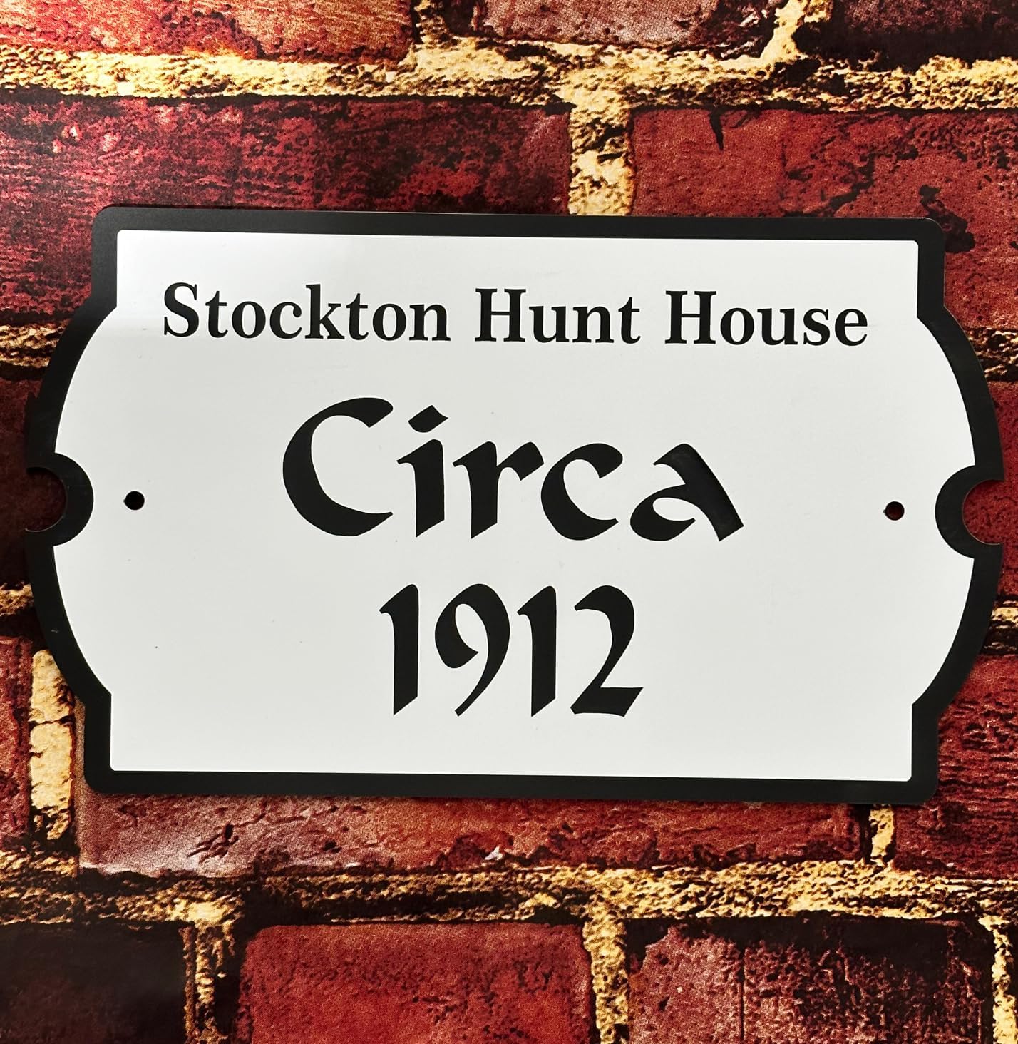 Letrero personalizado con nombre de casa histórico – Placa personalizada Circa # J0157