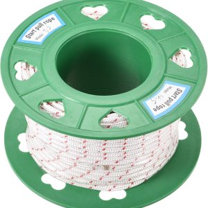 uxcell Cuerda de arranque de retroceso, 0.177 in, 316 pulgadas de diámetro, 98.4 ft, 98 pies, cable de tracción de poliéster, blanco y rojo para uxcell Cuerda de arranque de retroceso, 0.177 in, 316 pulgadas de diámetro, 98.4 ft, 98 pies, cable de tracción de poliéster, blanco y rojo para