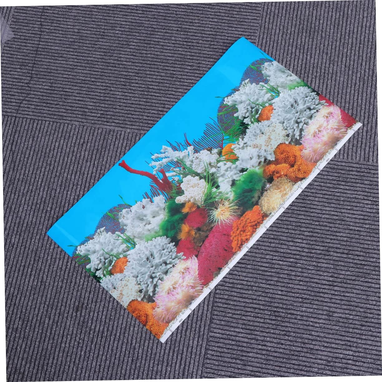 iplusmile Papel de pared 3D, pegatinas 3D fondo de acuario 3D, fondos de pantalla 3D de 10 galones de fondo de pecera de doble cara, adhesivo