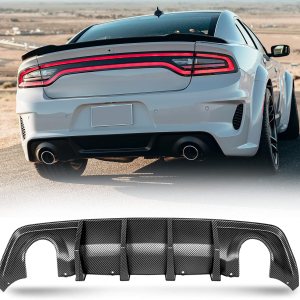 Difusor trasero compatible con cargador SRT 2020-2023, difusor de parachoques trasero, difusor de parachoques de labio trasero, cargador 2020 2021 Difusor trasero compatible con cargador SRT 2020-2023, difusor de parachoques trasero, difusor de parachoques de labio trasero, cargador 2020 2021