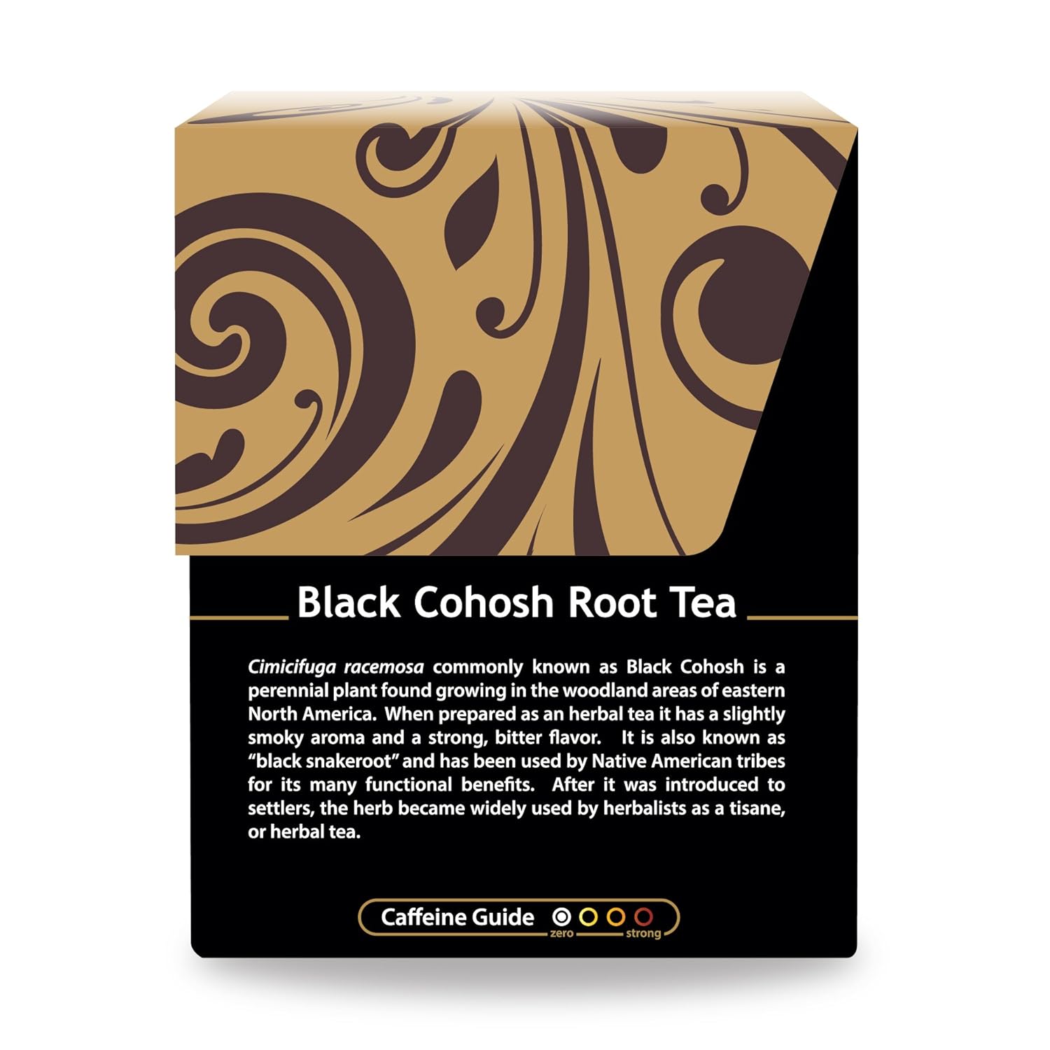 Buddha Teas Té orgánico de raíz de cohosh negro  OU Kosher, USDA Organic, CCOF Organic, 18 bolsas de té sin blanqueador