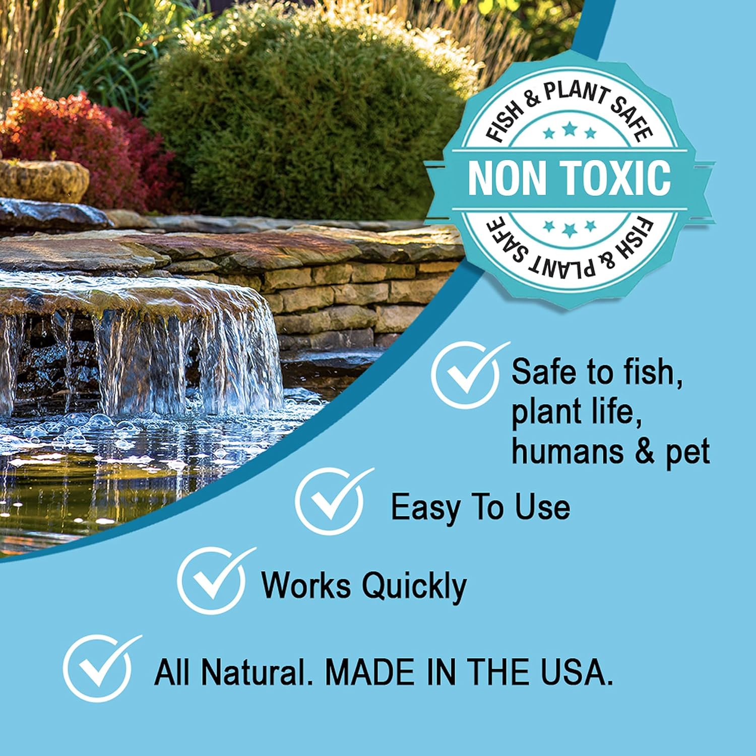 MICROBE-LIFT OPCSM Oxy Pond – Tratamiento limpiador para estanques, fuentes y jardines acuáticos, limpia profundamente los desechos ligeros a