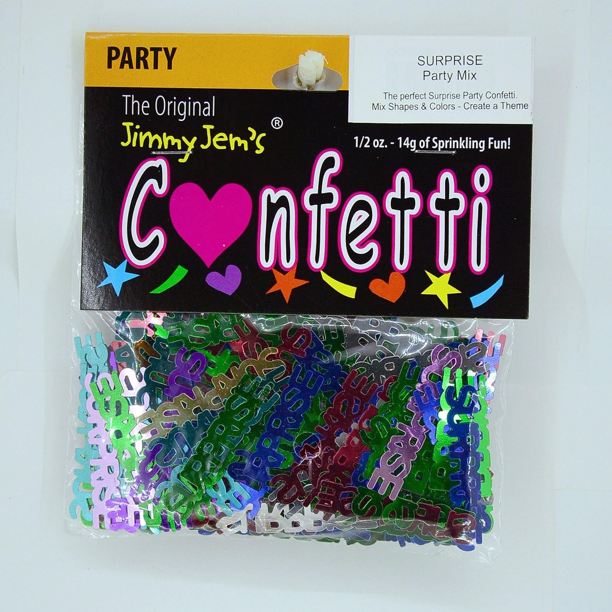 Confeti Palabra Sorpresa Multicolores – 2 bolsas de media onza (1 oz) #7877 Q01