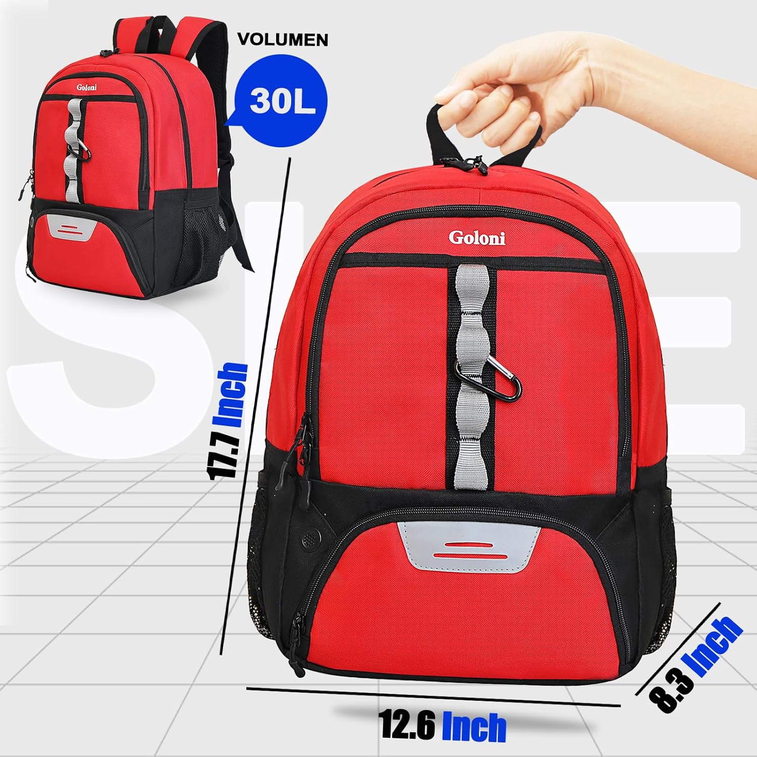 Goloni  Mochila de fútbol de baloncesto – Mochila y bolsas de fútbol para deportes de baloncesto, voleibol y fútbol