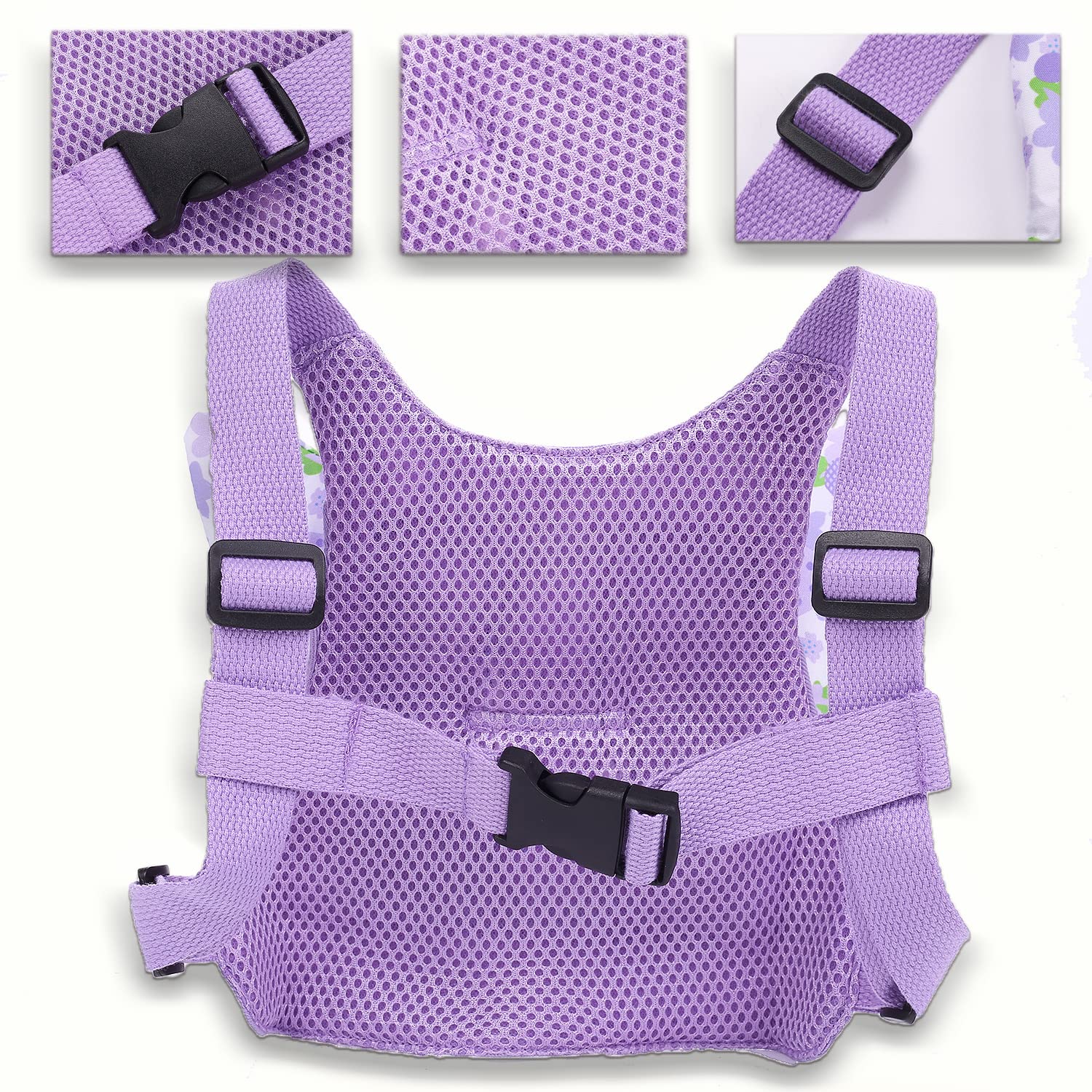 Correa para niños pequeños, arnés de seguridad para caminar y muñeca antipérdida para niñasniños de viaje (morado)