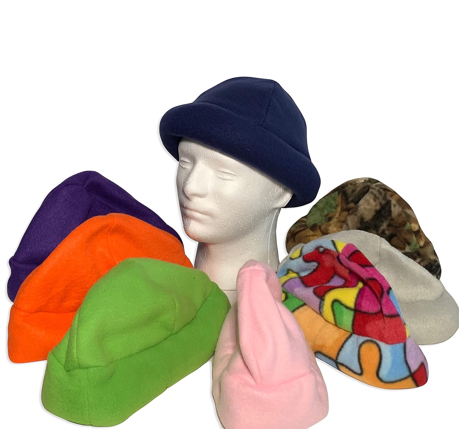 Adult weighted hats in fleece for compression, 2 lbs, washable cap