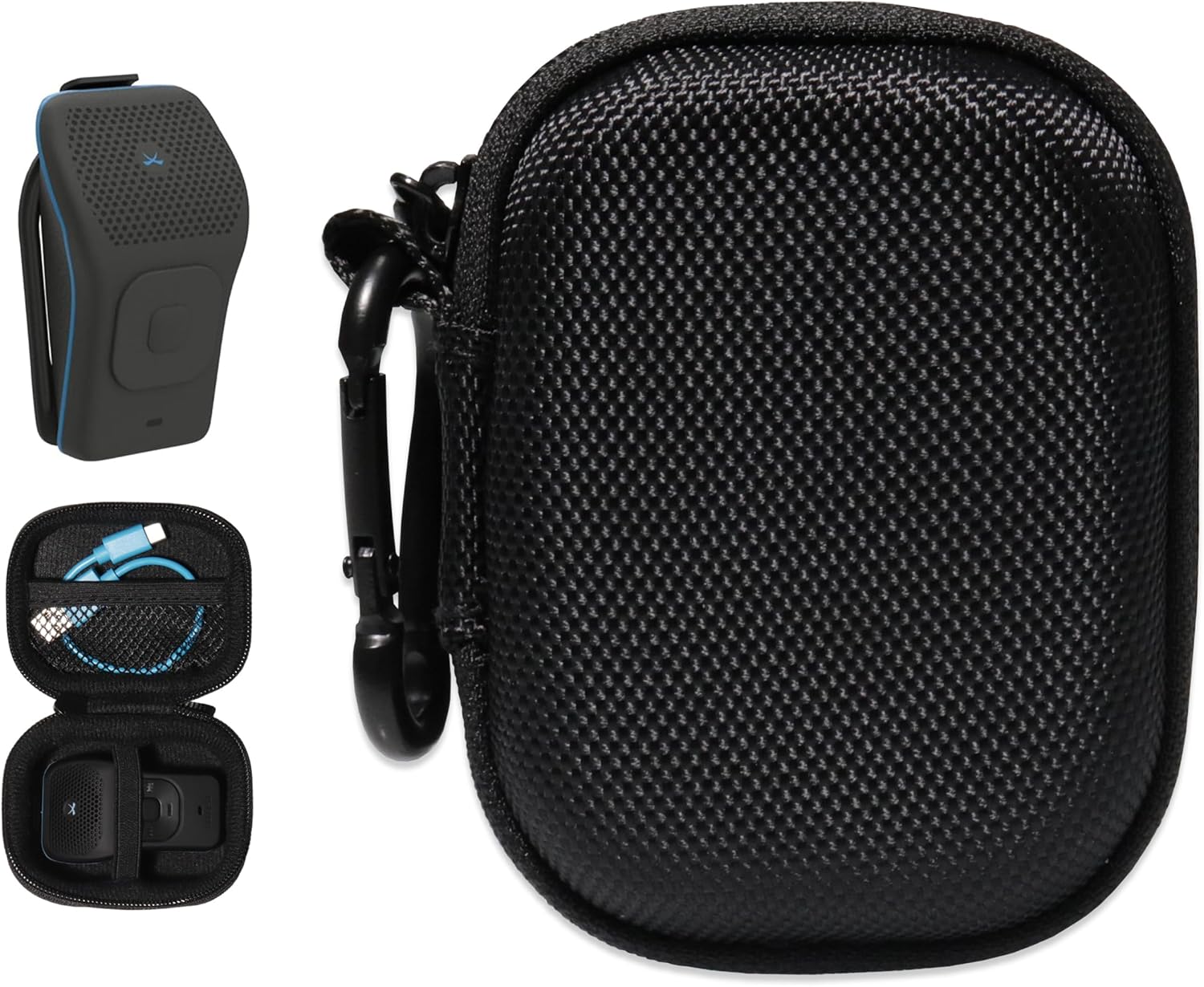 HMPAIMON Mini caja de altavoz portátil para altavoz Bluetooth impermeable portátil Noxgear 1.38 oz