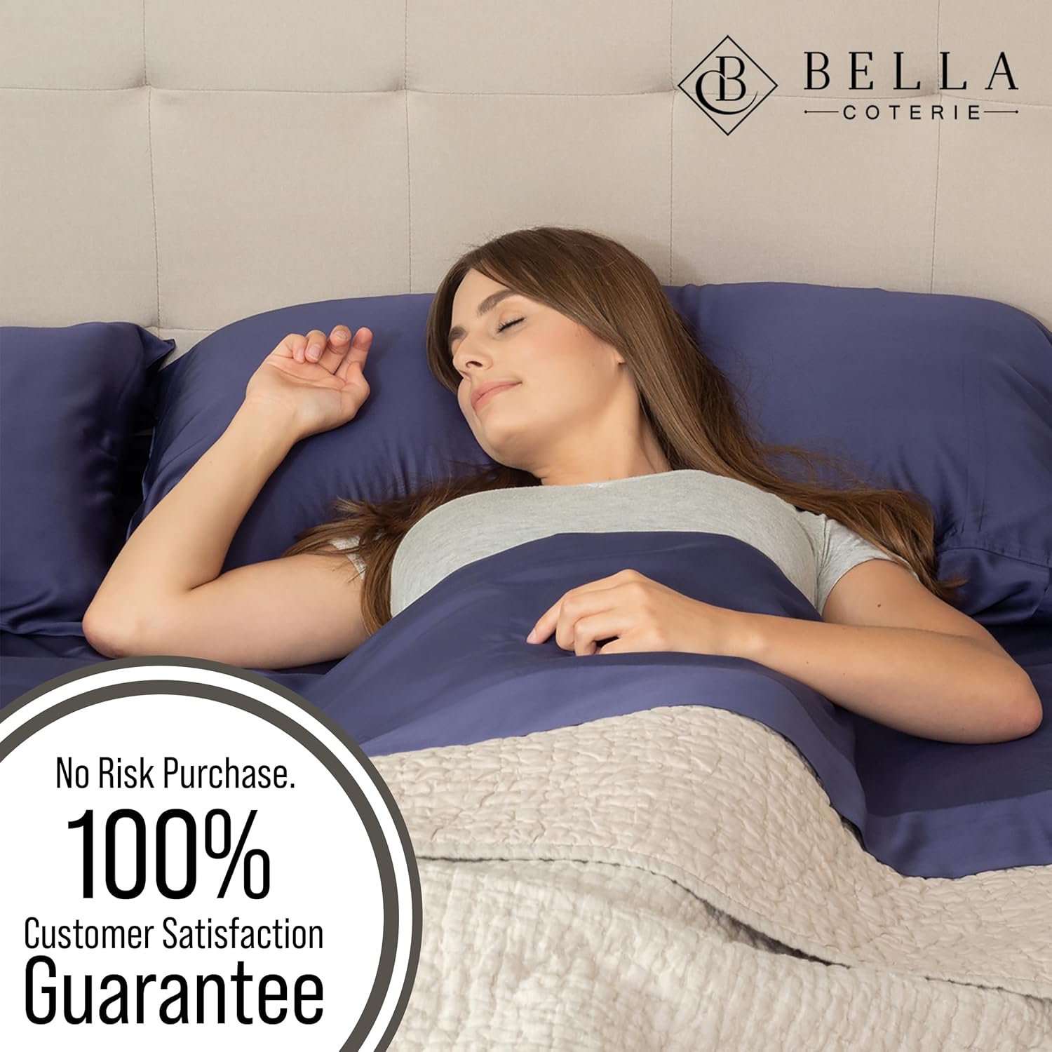 Bella Coterie – Juego de sábanas tamaño cal king, de cultivo orgánico, ultrasuaves, refrescantes para calurosos, esquinas tipo bolsillos profundos
