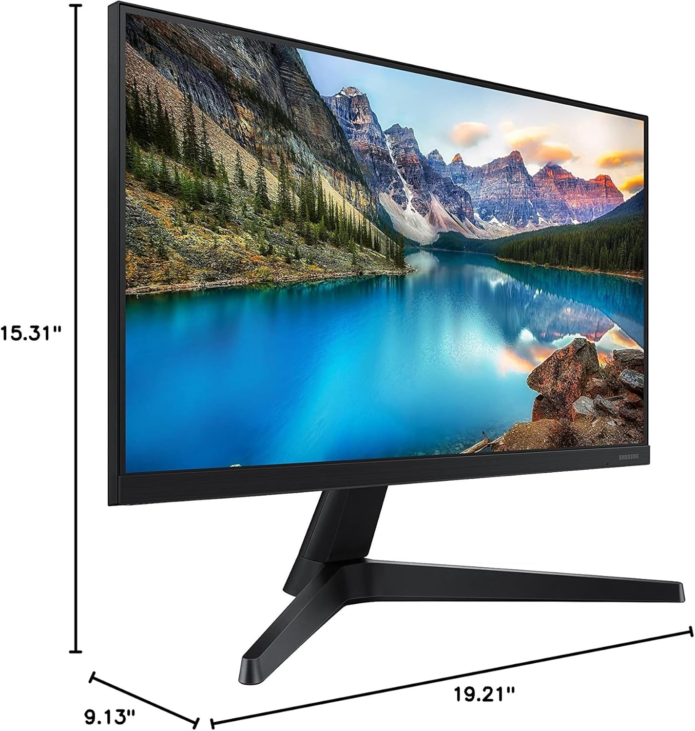 SAMSUNG Monitor de computadora FHD 1080p serie T37F de 22 pulgadas, 75Hz, panel IPS, HDMI, puerto de pantalla, compatible con VESA, 3 años WRNTY