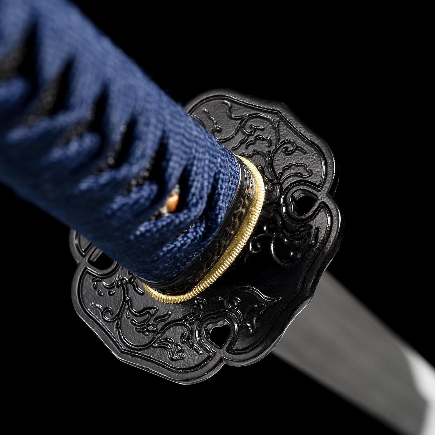 Wakizashi Espada recta Damasco doblado acero hecho a mano, espada samurái hecha a mano, espada de espiga completa, afilada
