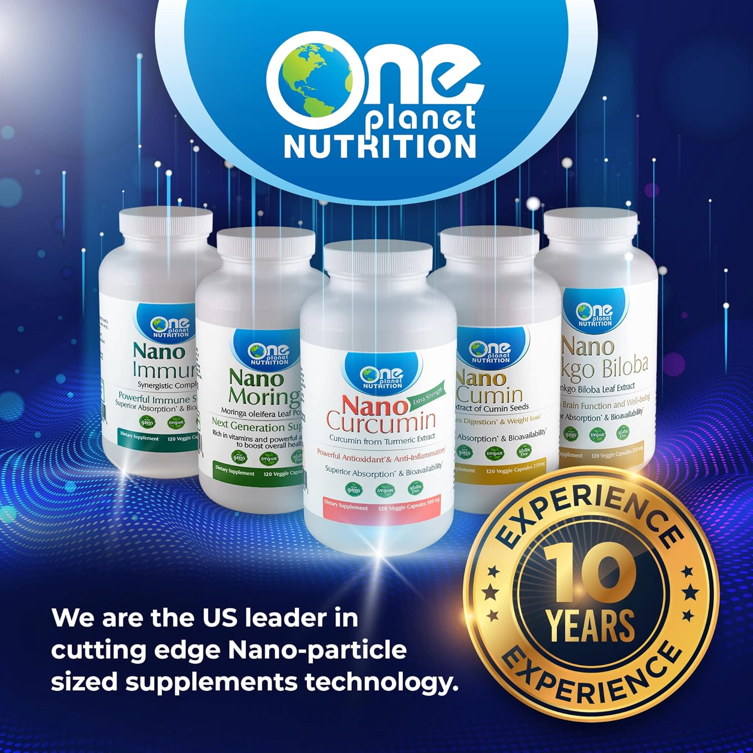 One Planet Nutrition Nano Boswellia 250mg – Suplemento de nanopartículas, suplemento de incienso – Suplementos de apoyo y vitaminas a base de