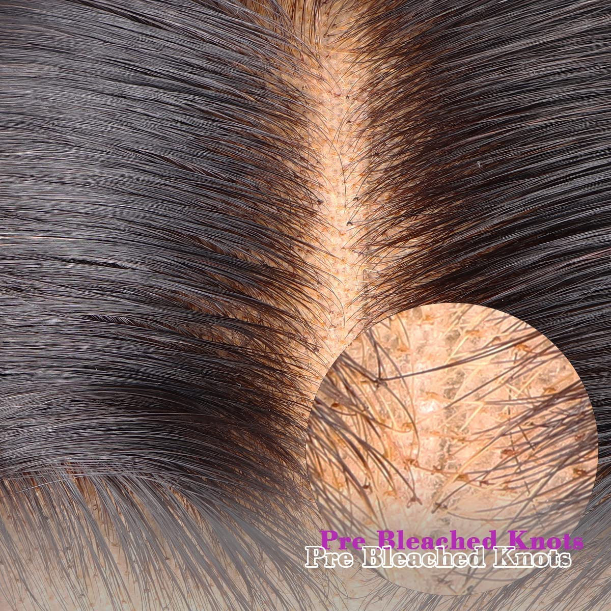 MYSHINYWIGS – Cierre de encaje real HD de 5 x 5 pulgadas, cierre de encaje ondulado, cabello humano virgen, nudos predecolorados con abuelitos,