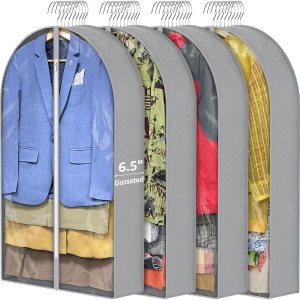 Paquete de 4 bolsas de ropa de 40 pulgadas para colgar ropa con refuerzo de 6.5 pulgadas, bolsas de ropa para colgar almacenamiento, bolsas de ropa Paquete de 4 bolsas de ropa de 40 pulgadas para colgar ropa con refuerzo de 6.5 pulgadas, bolsas de ropa para colgar almacenamiento, bolsas de ropa