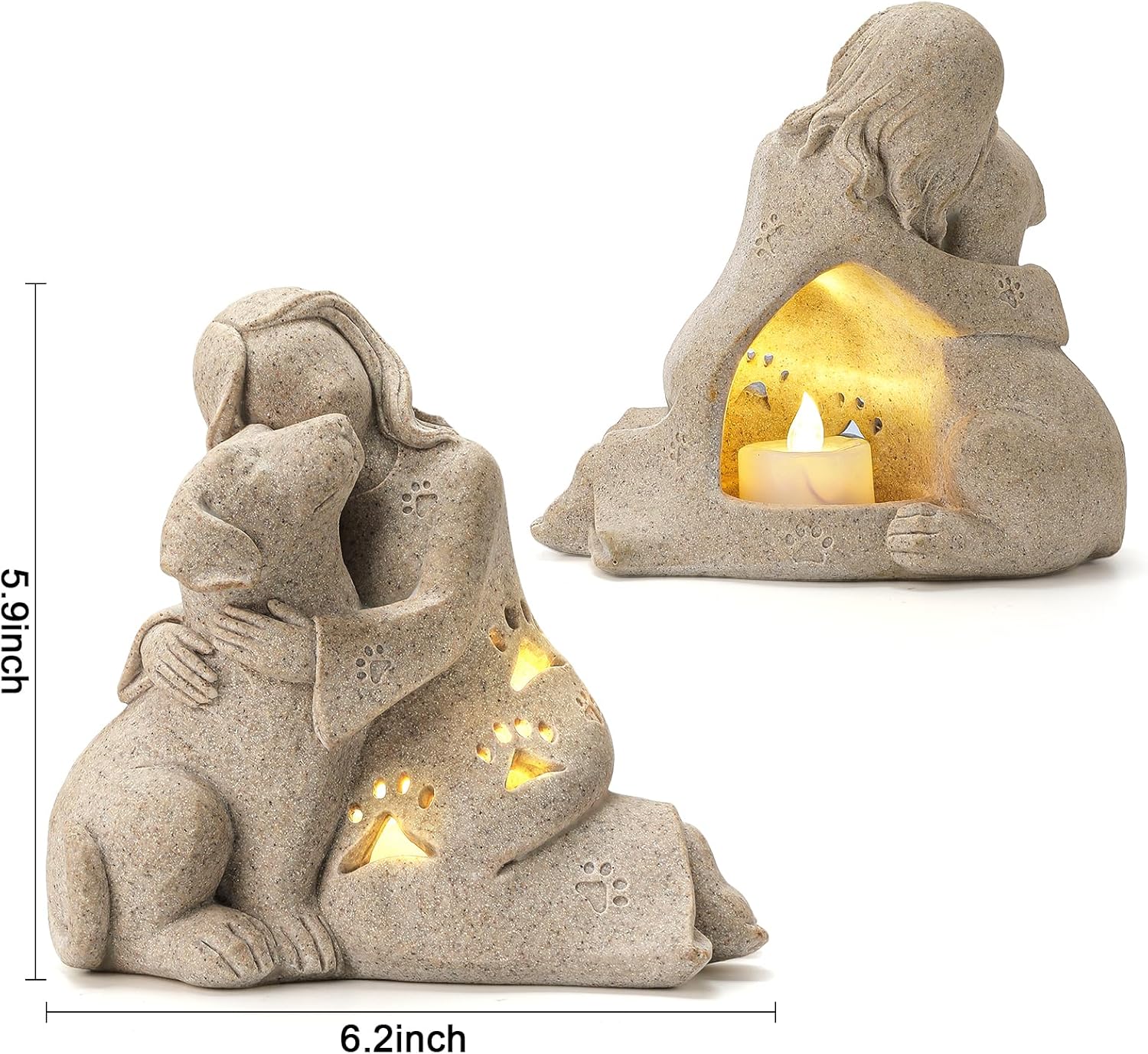 INLOMEM Regalos conmemorativos para perros por pérdida de perro, regalos conmemorativos para mascotas para perros, regalo de pérdida de condolencias