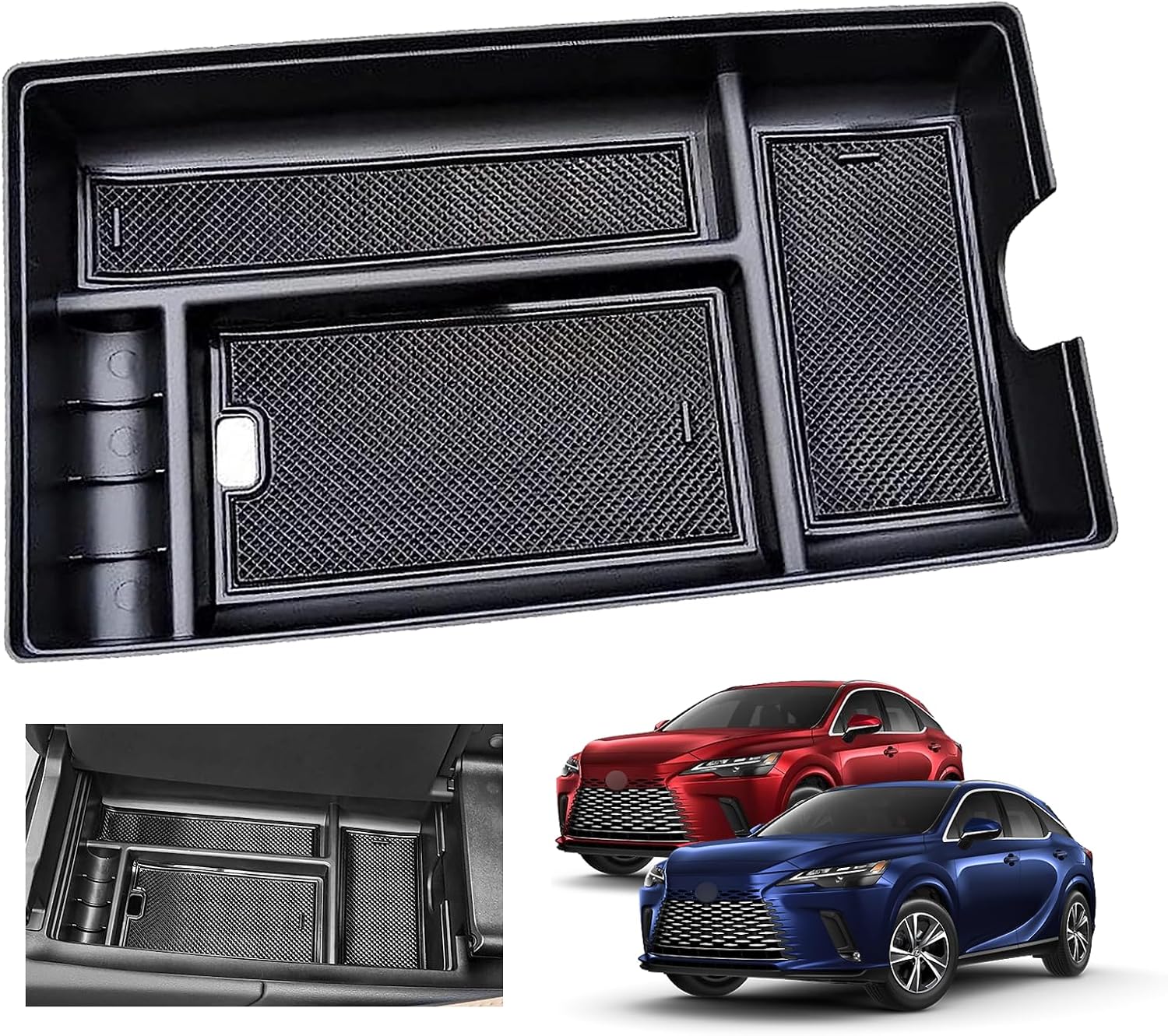 Bandeja de consola Lexus RX350 2023 para Lexus RX 350 RX350h Almacenamiento de consola para 2023 RX350 h F SportLujoPremiumHybrid Accesorios