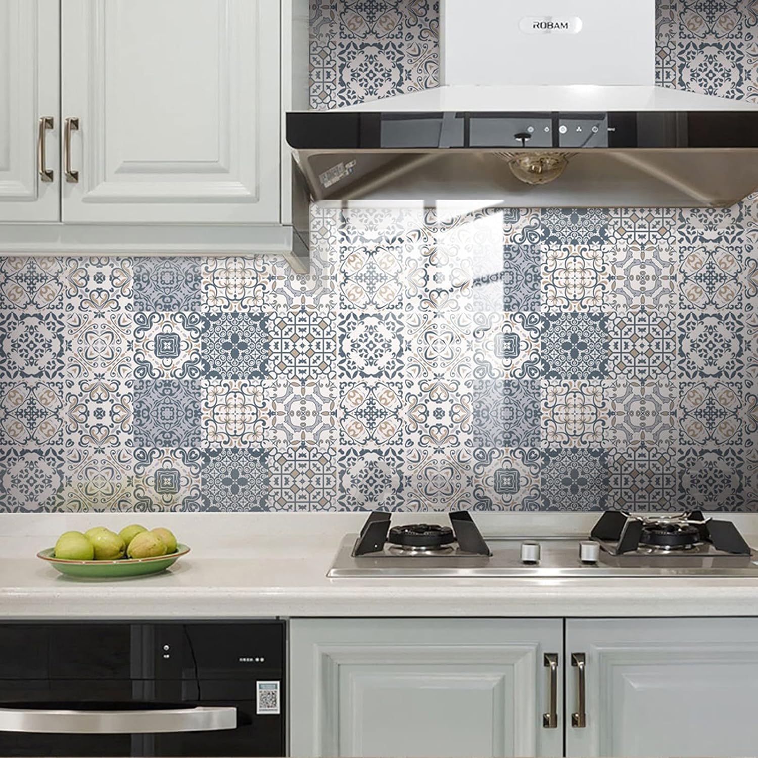 Azulejos autoadhesivos 3D de 10 hojas para despegar y pegar, azulejos autoadhesivos 3D para baño, cocina, pared, azulejos, bordes