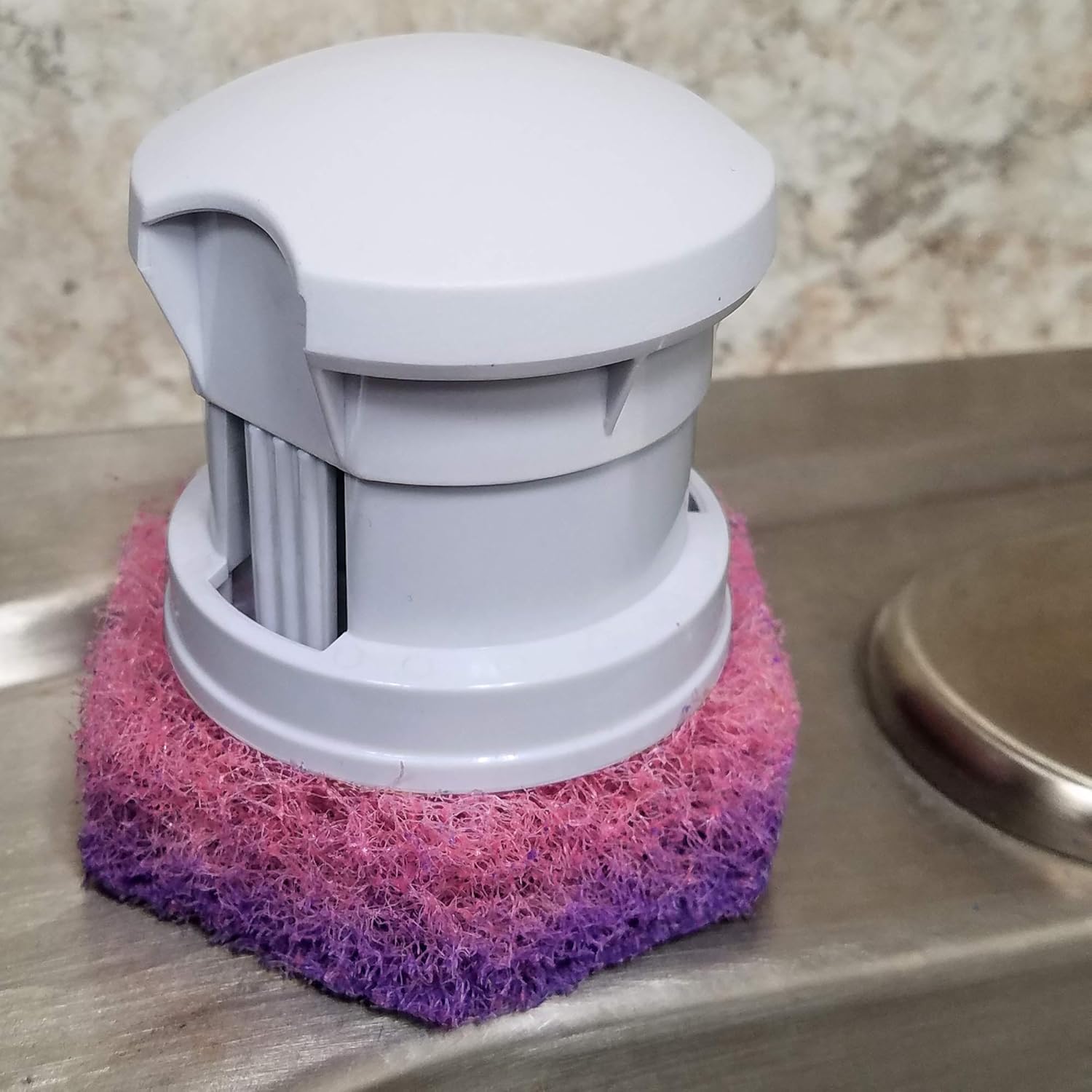 Clorox ScrubMate fregador de cocina de mano, más 3 almohadillas de recambio