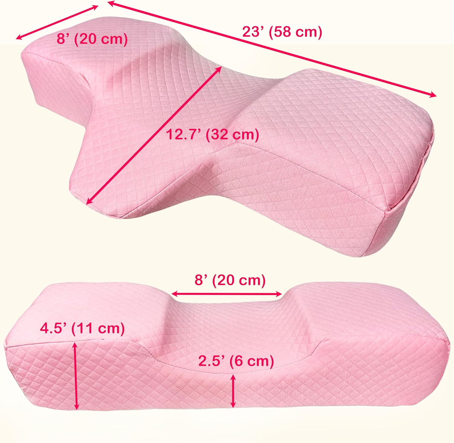 Colchón de cama de pestañas + funda de cama + almohada (rosa)  Colchón con cuatro correas de esquina y parte inferior antideslizante  Almohada curva