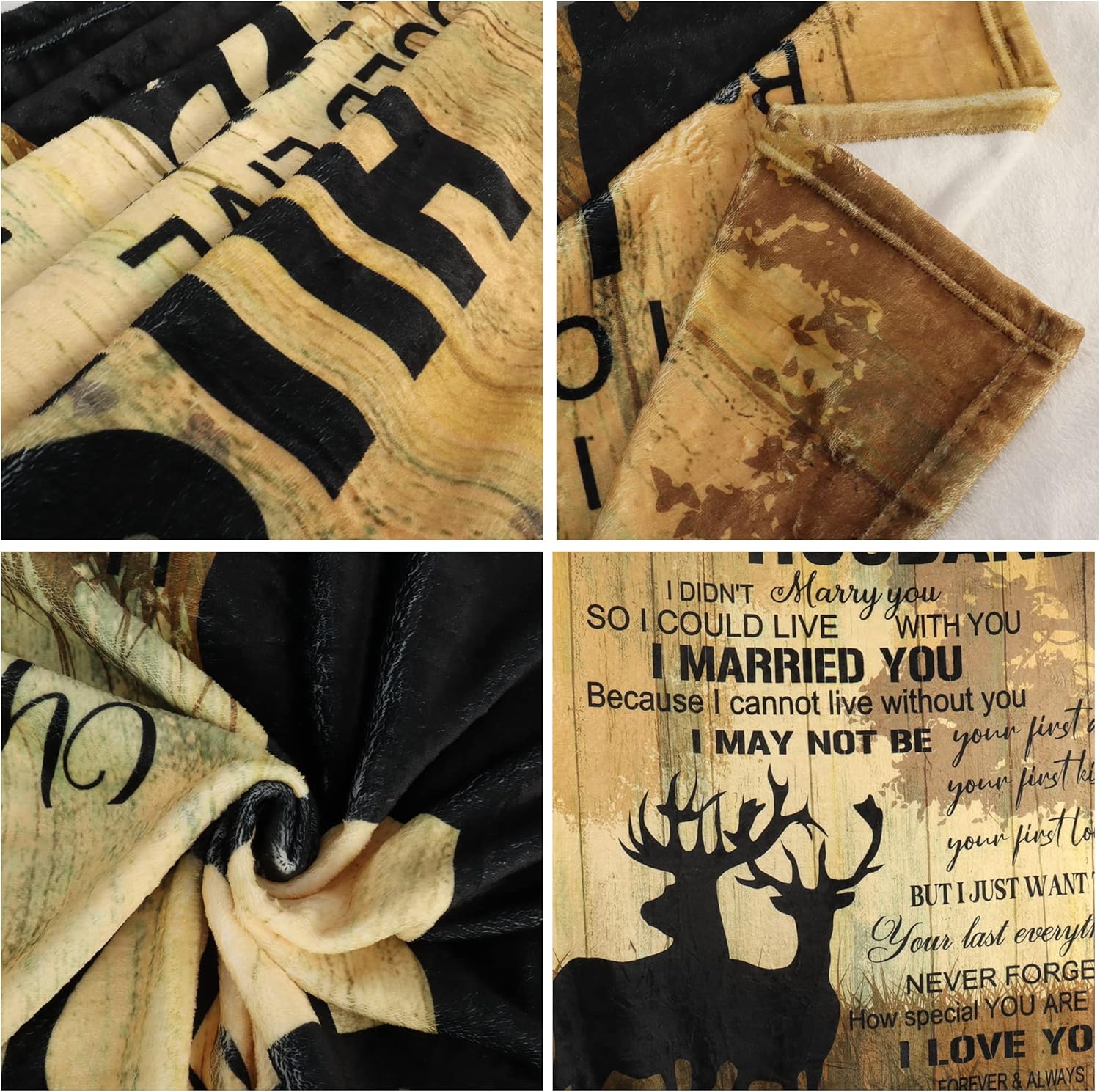Regalos para él, esposo, de esposa a mi marido, regalos de cumpleaños, Navidad, aniversario, boda, para marido de parte de la esposa, mantas suaves