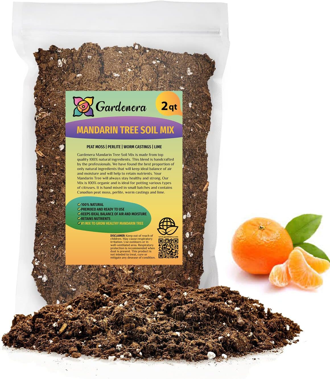 Optimiza el crecimiento y el rendimiento de tu árbol de mandarina con la tierra para macetas premium de Gardenera