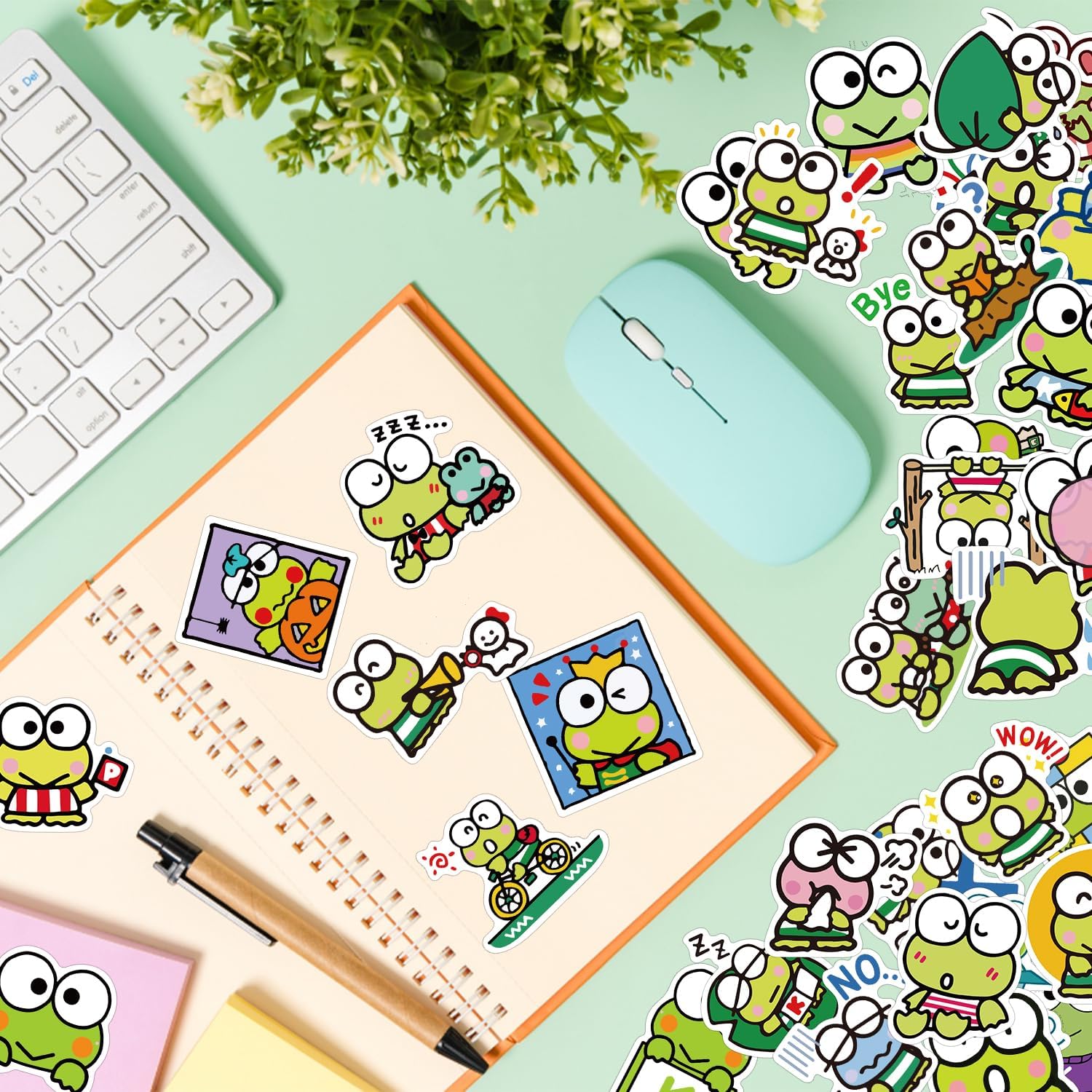 100 calcomanías de dibujos animados kawaii, calcomanías de vinilo impermeables para laptop, botellas de agua, patineta, guitarra, niños, niñas,
