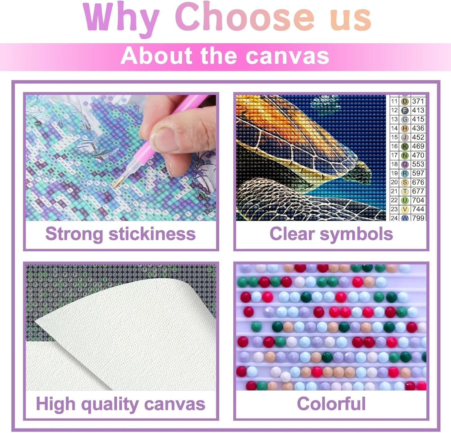 Champi Kit de pintura de diamantes para adultos, arte de diamantes de animales de tortuga marina para niños, arte de diamantes de coral de animales