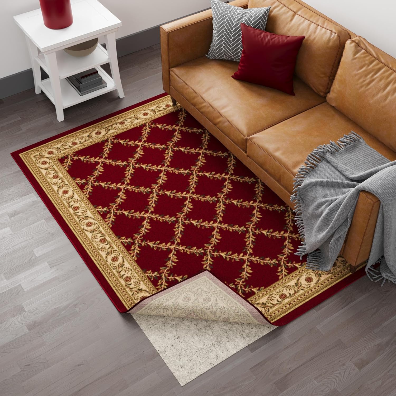 Ottomanson Almohadilla antideslizante para alfombra con agarre de 2 pies 6 pulgadas x 13 pies 11 pulgadas de grosor, protección para cualquier