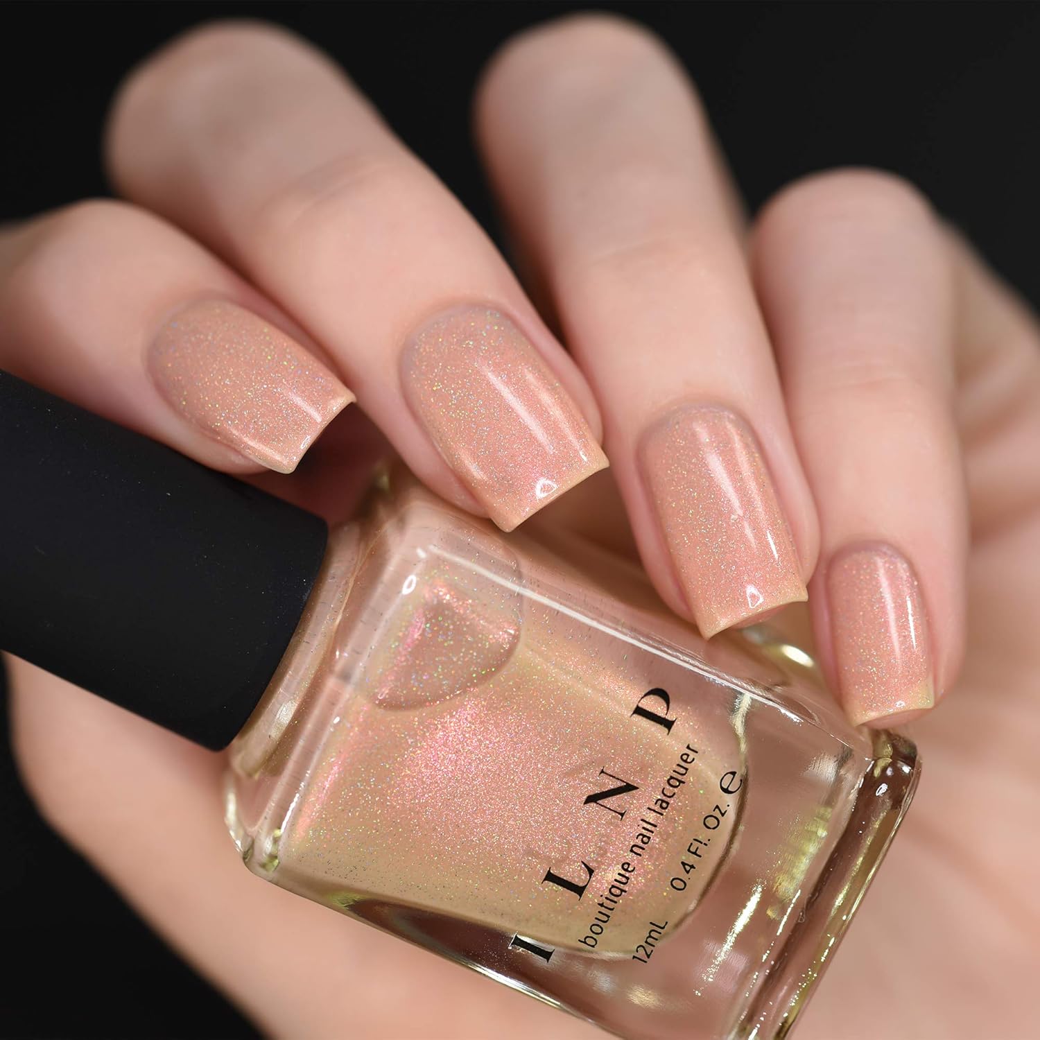 ILNP Secret Society – Esmalte de uñas holográfico beige brillante