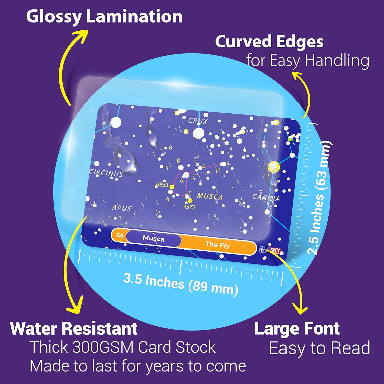 Briston 88 tarjetas flash de astronomía de constelación estudio integral STEM – Diagramas celestiales y de estrellas – Exploración del universo para