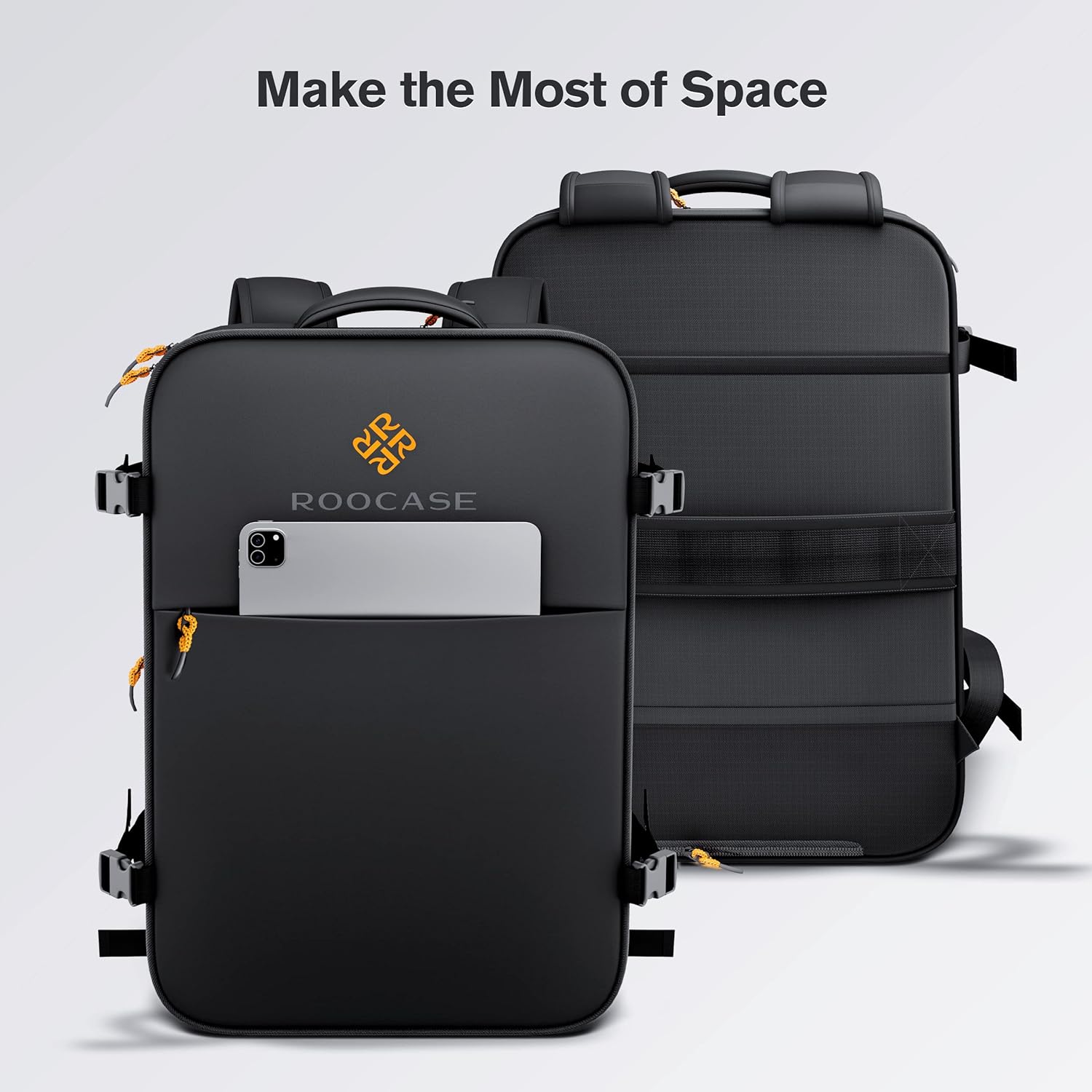 rooCASE Venice – Mochila de viaje de 25 litros a 15.6 pulgadas para computadora portátil de negocios, fin de semana, mochila de mano para bolsa de
