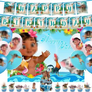 45 piezas de suministros de fiesta temática de verano con dibujos animados, incluye telón de fondo, pancarta, globos, adornos para tartas 45 piezas de suministros de fiesta temática de verano con dibujos animados, incluye telón de fondo, pancarta, globos, adornos para tartas