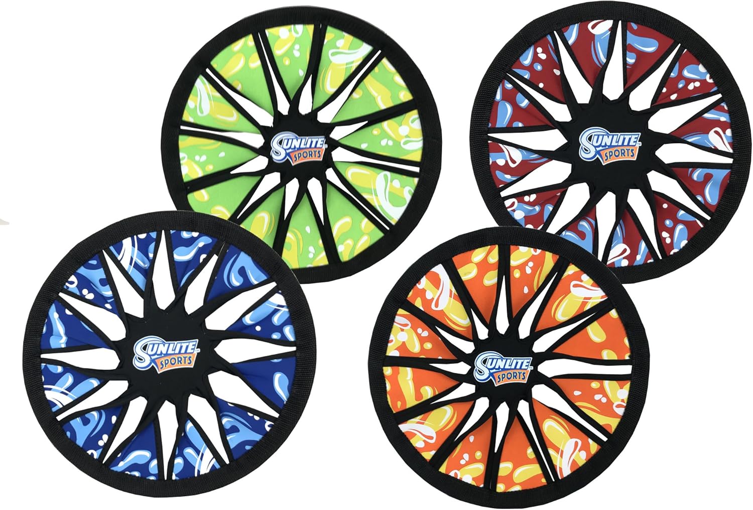 Sunlite Sports Water Series Spin Twist Frisbee, 1 pieza, los colores varían, azulverdenaranjarojo (AN0509-B)