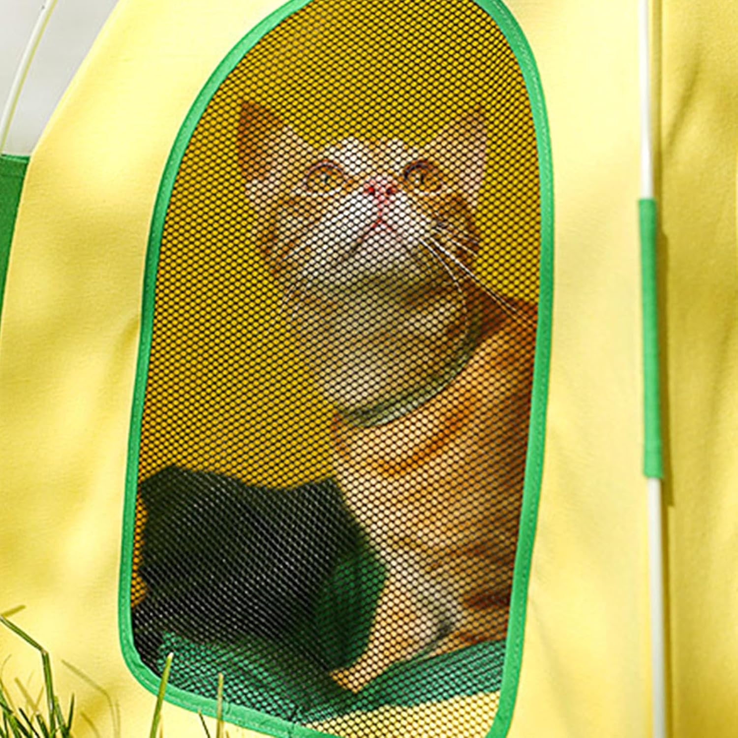 Tipi para mascotas, cama portátil para interior tipo tipi para perros, linda casa de refrigeración para mascotas, desmontable y lavable con malla