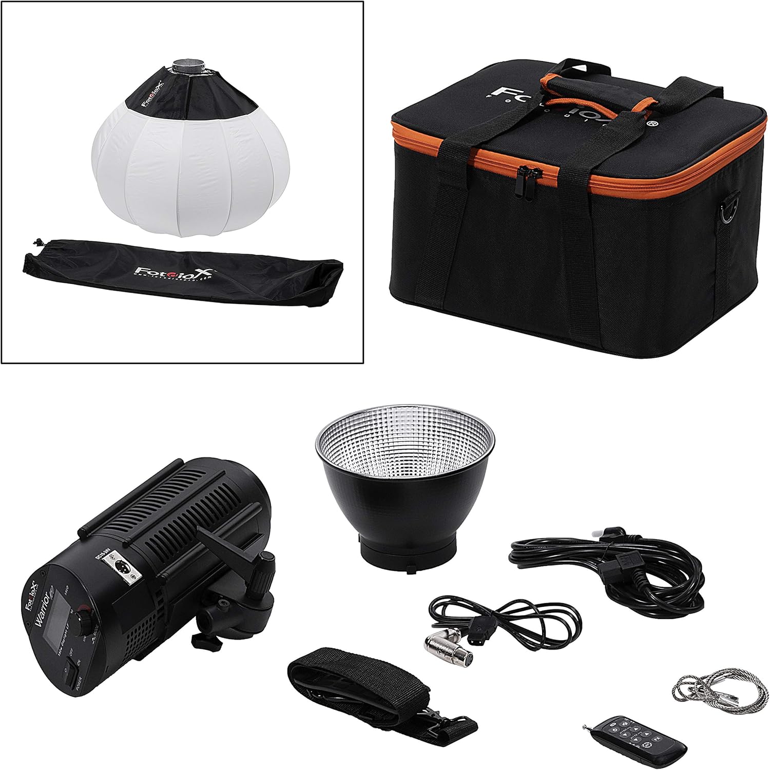 Fotodiox Pro Warrior – Kit de 1 luz diurna de lujo de 150 luces con caja de luz LED de luz diurna de alta intensidad (5600 k), luz de 5600 K para