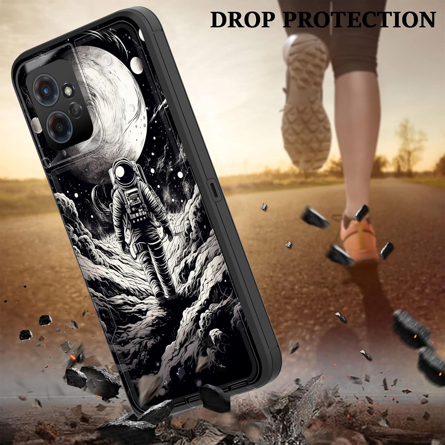 Funda para Moto G Power 5G 2023, híbrida de doble capa (compatible con montaje magnético) a prueba de golpes, protección contra caídas para Motorola