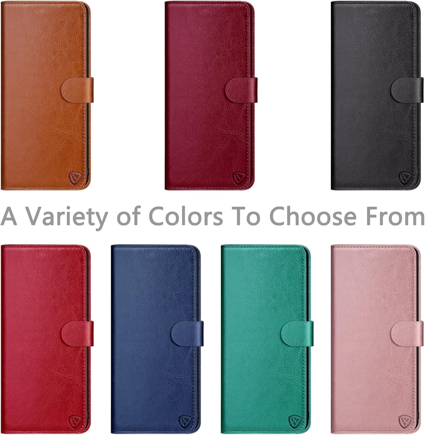 XcaseBar Funda tipo cartera para iPhone 14 de 6.1 pulgadas con bloqueo RFID, soporte para tarjetas de crédito, funda de piel sintética con tapa para