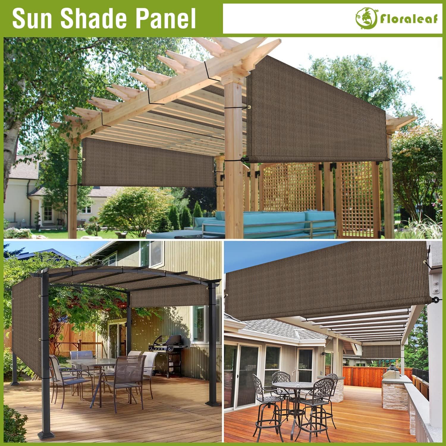 Toldo de repuesto universal para pérgola de 9 x 12 pies para patio al aire libre, porche, patio trasero, glorieta con ojales y varillas pesadas