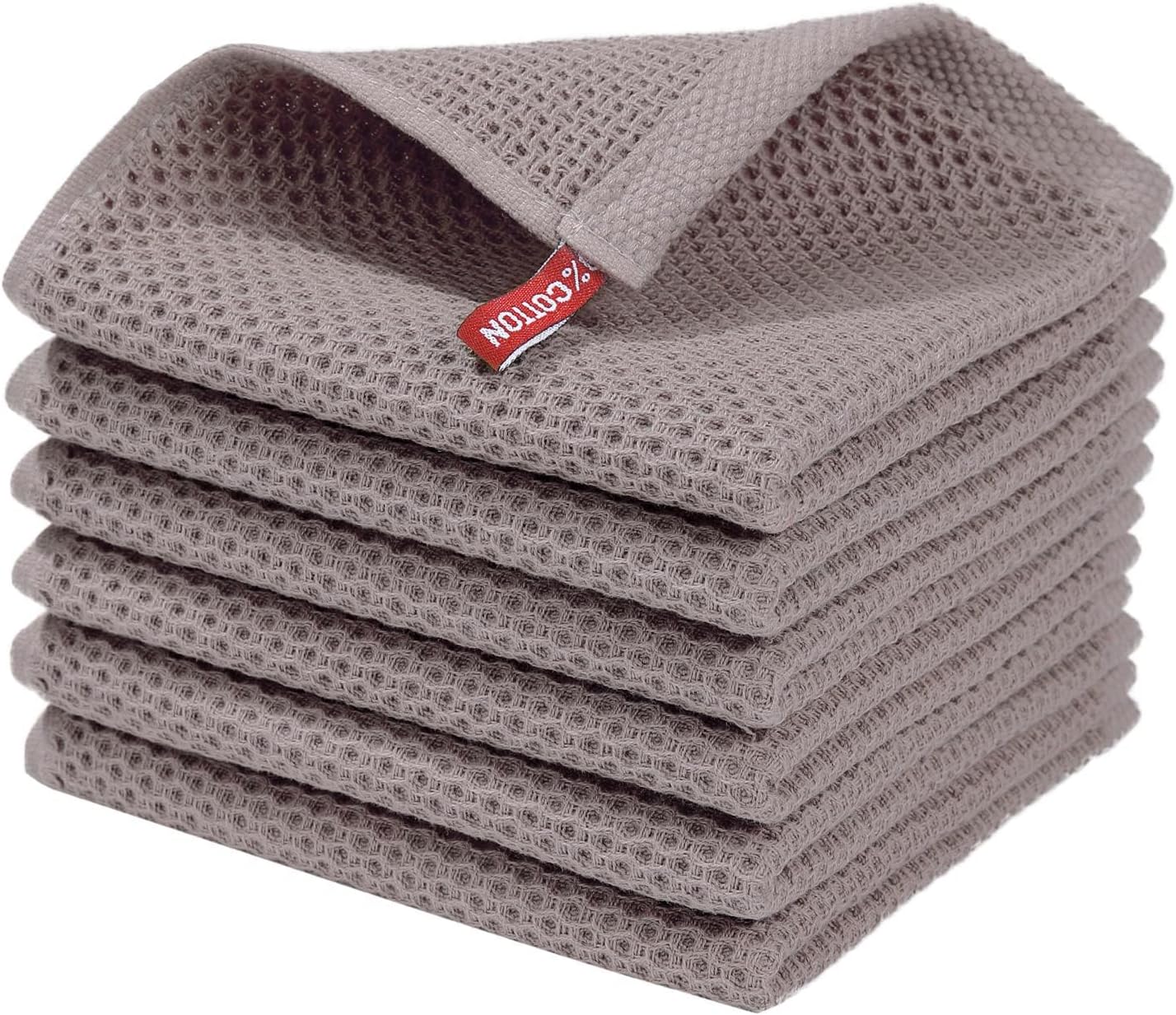Homaxy Trapo de cocina 100% algodón, tejido gofre, ultra suaves, absorbentes, de secado rápido