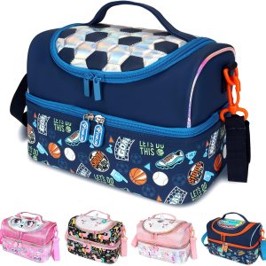 Bolsa de almuerzo para niños, lonchera aislada para niñas y niños, bolsa de almuerzo para niños y adolescentes, bolsas de viaje lindas para Bolsa de almuerzo para niños, lonchera aislada para niñas y niños, bolsa de almuerzo para niños y adolescentes, bolsas de viaje lindas para