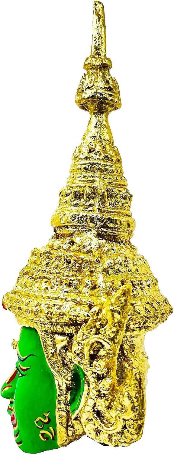 BUDDHO Máscara tailandesa de Khon, esculturas tailandesas, drama ramayana, coleccionable, decoración tailandesa, manualidades, decoración, figura de