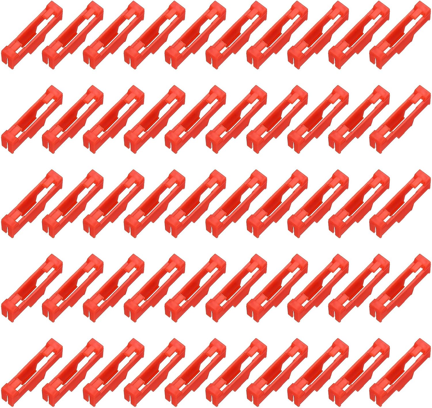 MECCANIXITY 50 clips de cable servo, extensión de servo ABS, soporte de fijación de hebilla de cable de seguridad para avión a control remoto,
