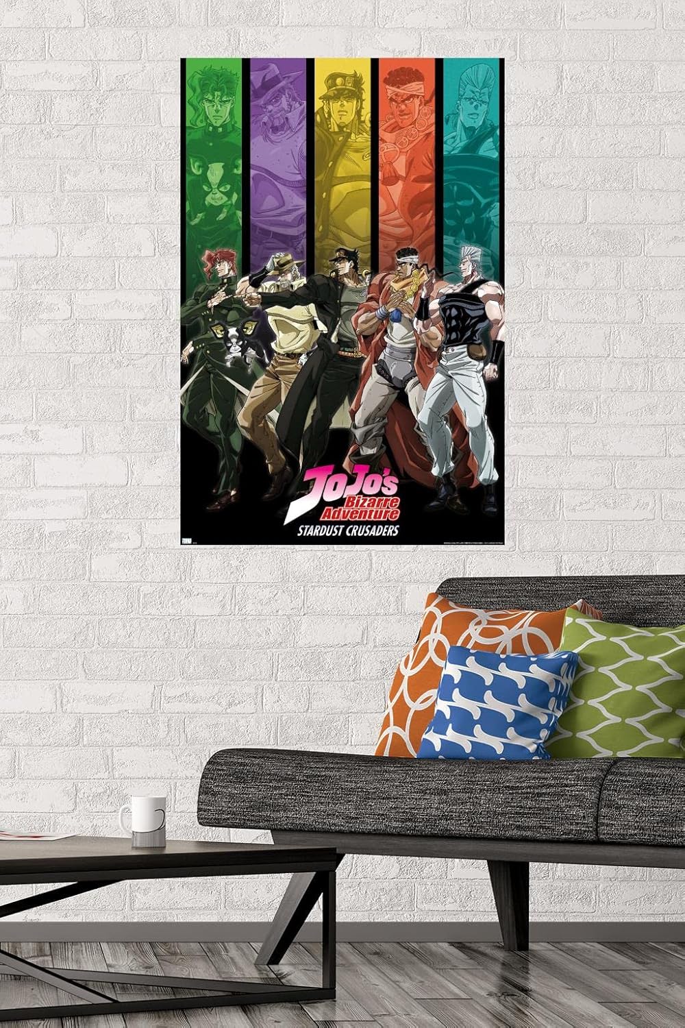 Trends International JoJo’s Bizarre Adventure – Póster de pared con barras de grupo, 22.37 x 34.00 pulgadas, versión sin marco
