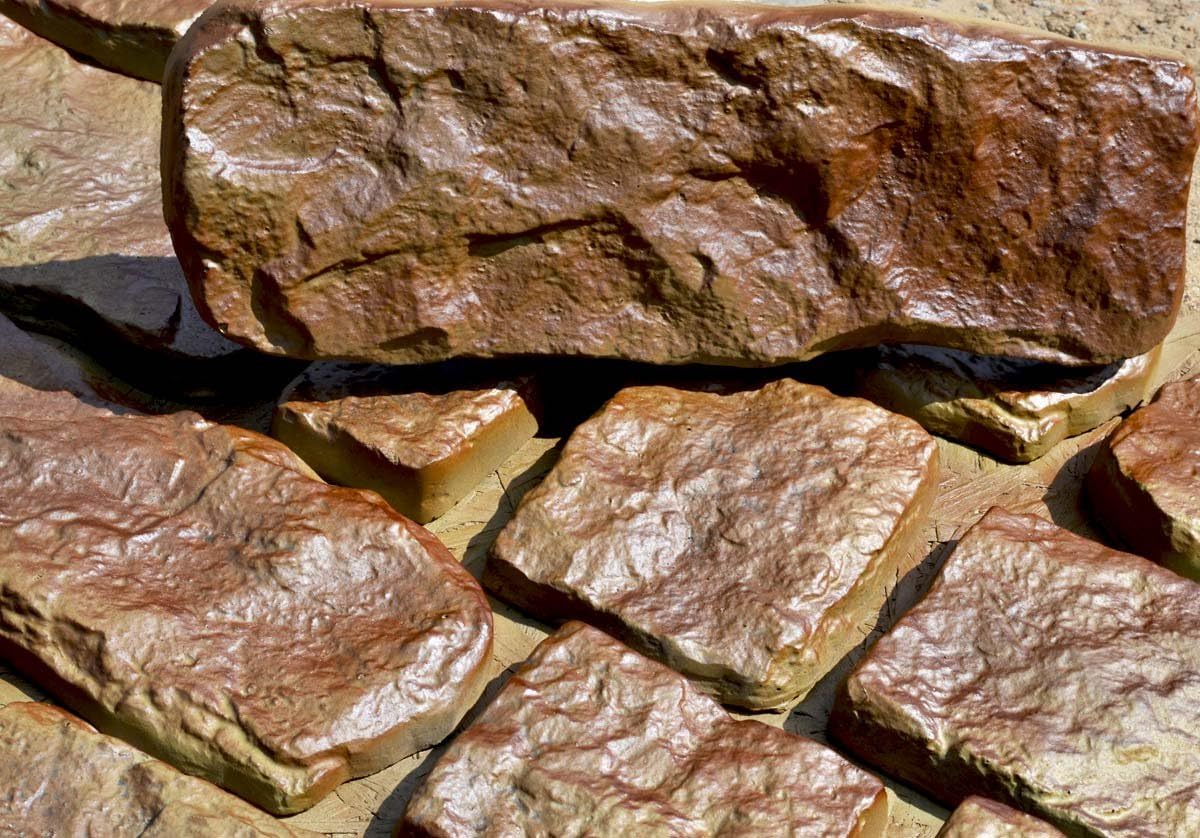 Juego de 14 moldes de plástico para hormigón yeso pared piedra azulejos moldes cemento # W16