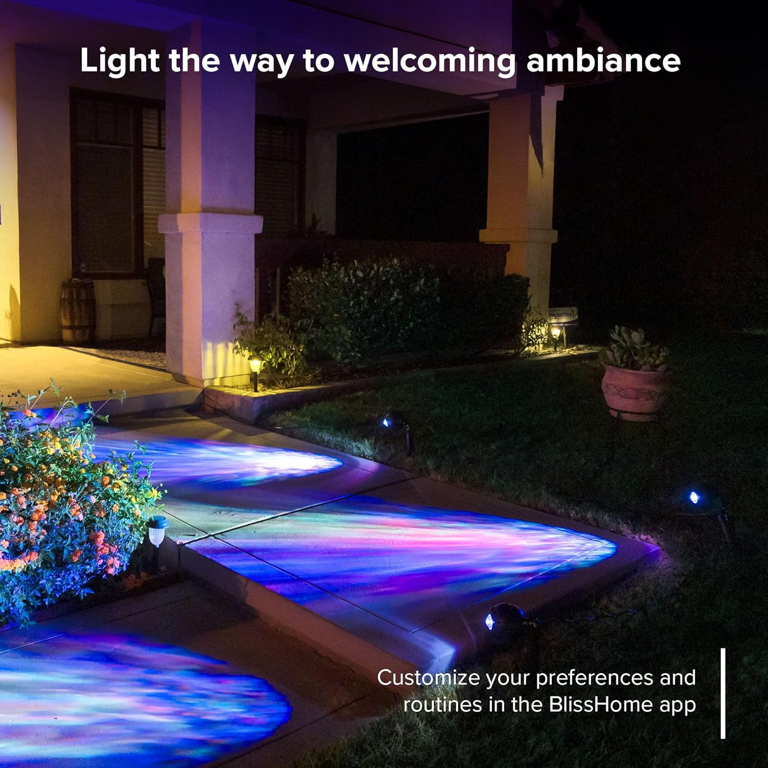 BlissLights H2Orb (IP67) x Oblivia – Paquete de proyector de nube para exteriores