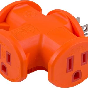 GE – Adaptador de 3 enchufes resistentes, divisor de alimentación de 3 clavijas, tapa de pared a tierra, listado UL GE – Adaptador de 3 enchufes resistentes, divisor de alimentación de 3 clavijas, tapa de pared a tierra, listado UL